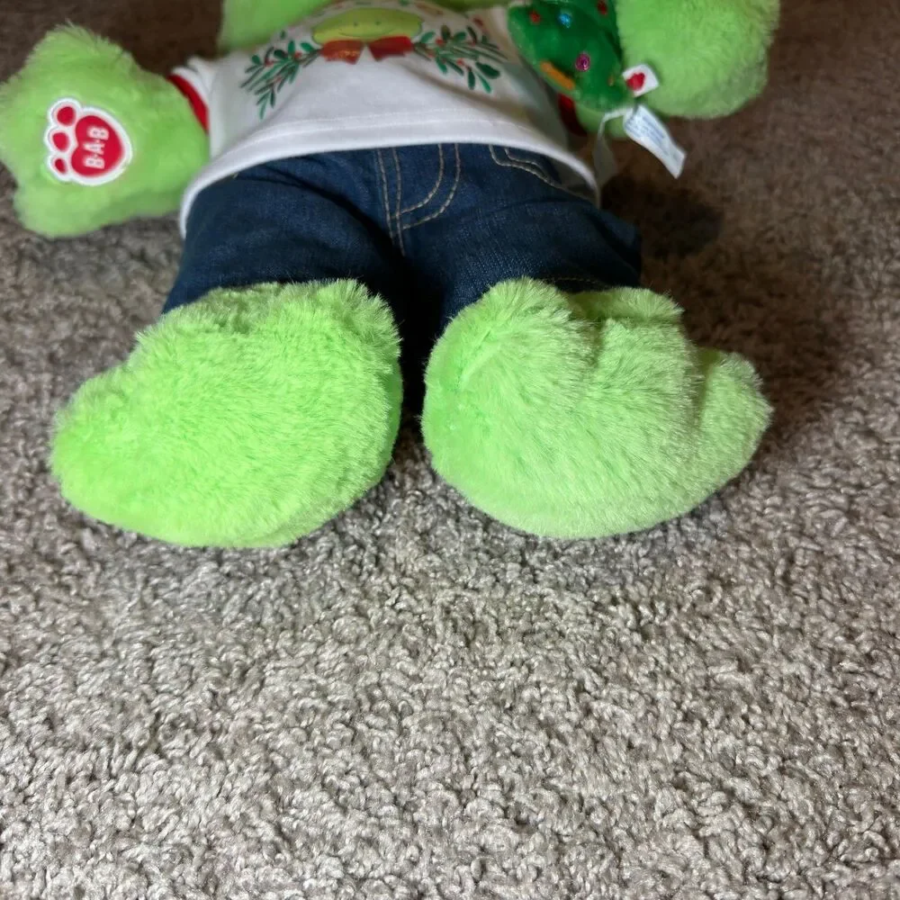 Build A Bear Plush Frog Green Mistle-Toad with Matching Shirt 16